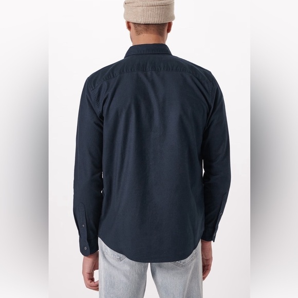 Abercrombie and Fitch Men's XXL, Dark Blue, Button Collar, Button Up Oxford EUC - Picture 3 of 13